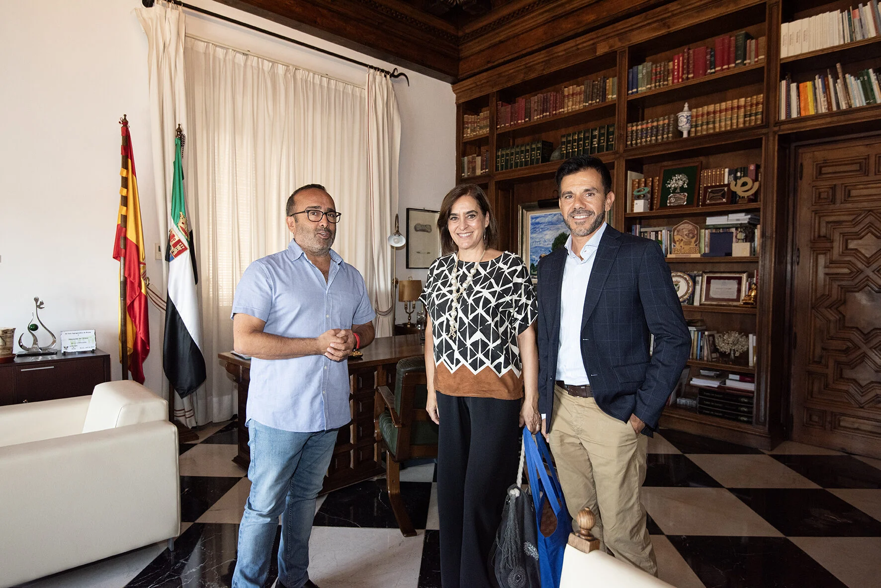Reunión de PLACEAT con el presidente de la Diputación de Cáceres